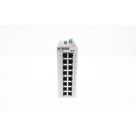 Red Lion N-Tron 300Ma 10-49V-DC 16-Port Ethernet Switch Ethernet and Communication Module 116TX